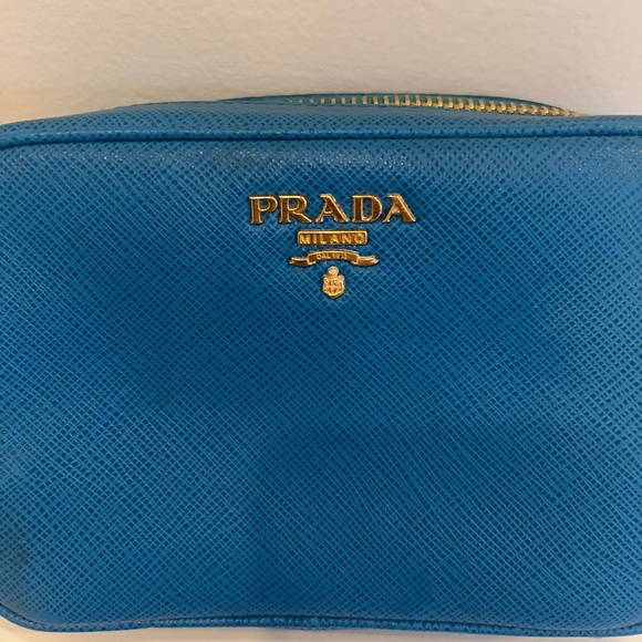 Cerulean / Turquoise blue PRADA mini crossbody - Picture 7 of 13